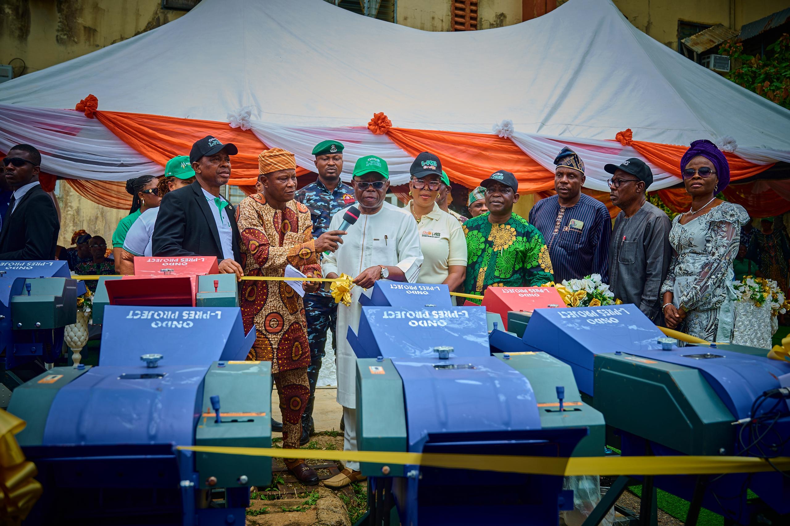 image of fodder choppers being. distributed in Ondo State, Nigeria