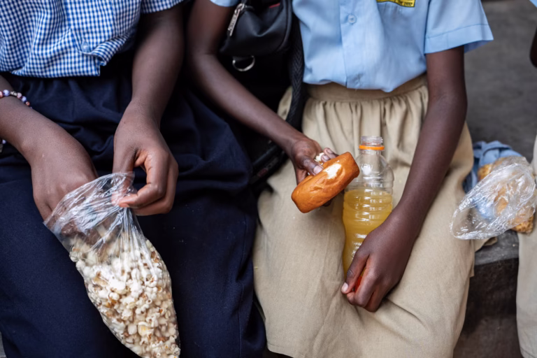 snacks and sugary drinks