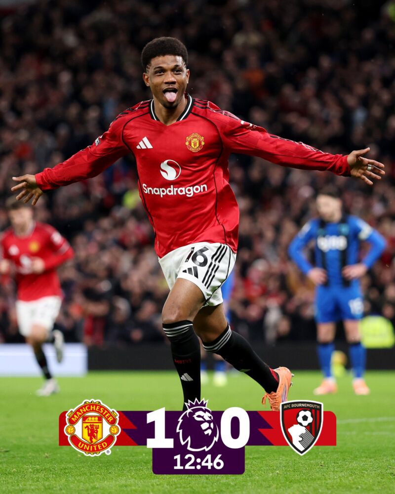 Image for the Tweet beginning: An electric start by @ManUtd!